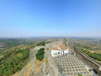 Scenic view of landscape seen from marvao castle