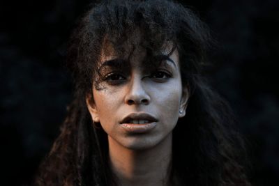 Close-up portrait of teenage girl