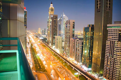 Dubai city center skyline, united arab emirates