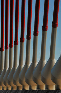 Low angle view of pipes