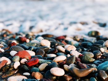 Full frame shot of pebbles