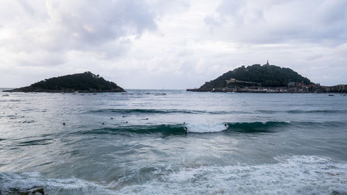 Scenic view of sea against sky