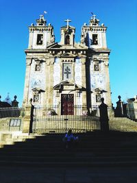 Low angle view of a statue