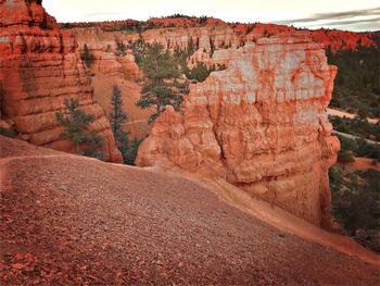 Scenic view of rocky mountains at red rock canyon national conservation area