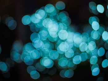 Defocused image of illuminated lights