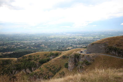 Scenic view of landscape against sky