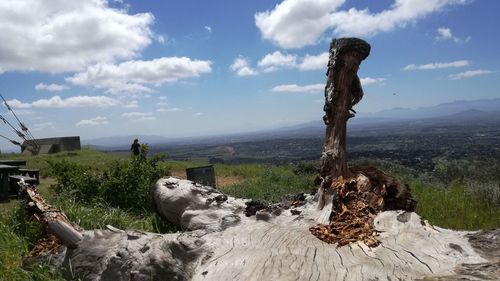 Panoramic view of landscape against sky