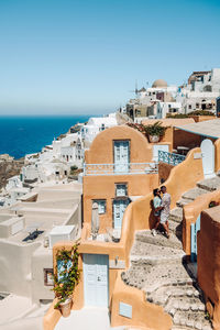 High angle view of a town