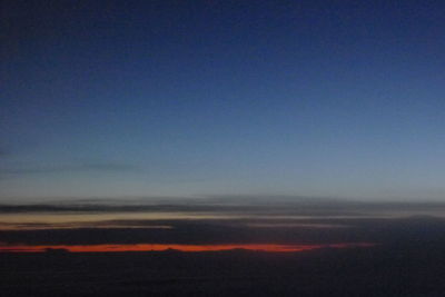 Scenic view of landscape against sky during sunset