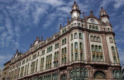 Low angle view of historical building against sky