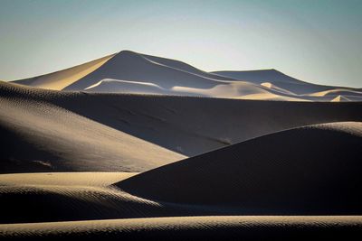 Scenic view of desert against sky