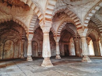 View of historical building arches 