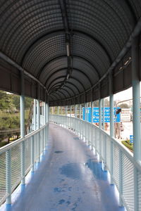 Empty corridor of building