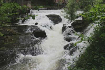 River flowing through rocks