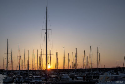 Scenic view of sunset over sea