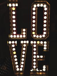 Close-up of illuminated light bulb