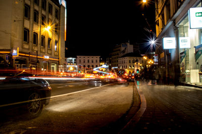 City street at night