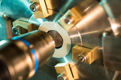 Close-up of machine part