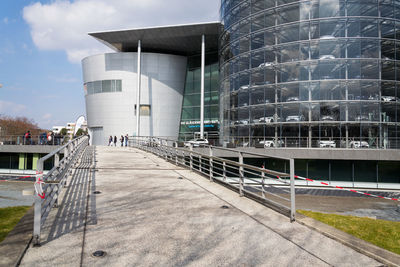 View of building against cloudy sky