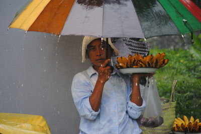 Man selling fruits