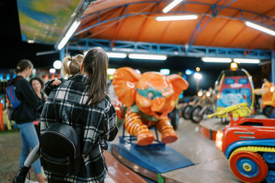 Close-up of figurines