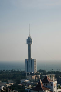 Tower in city