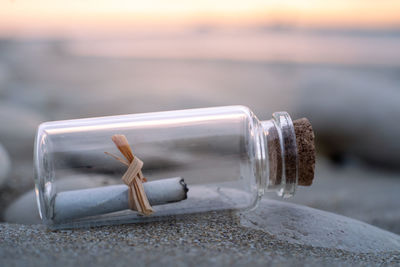 Close-up of bottle