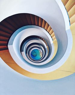 Close-up of spiral staircase