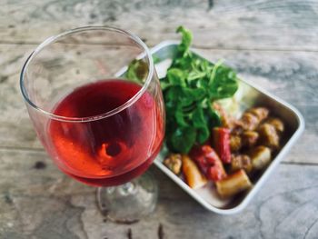 Close-up of drink on table