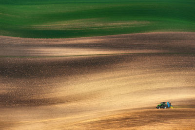 Man in rural area