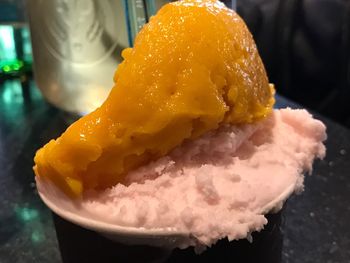 Close-up of ice cream