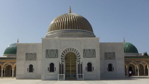 Exterior of building against clear sky