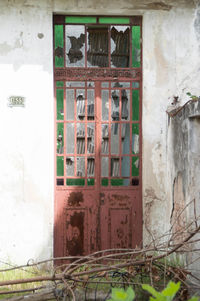 Interior of abandoned building