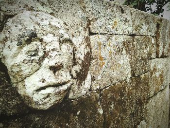 Close-up of weathered wall