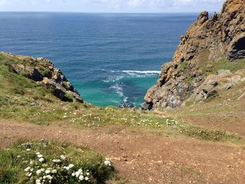 Scenic view of sea against sky