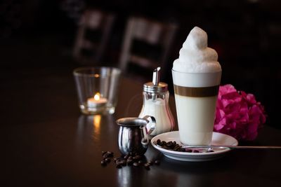 Close-up of drink on table