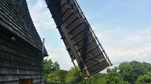 Low angle view of building against sky