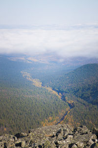 Aerial view of calm sea