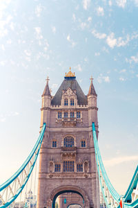 Low angle view of historical building against sky