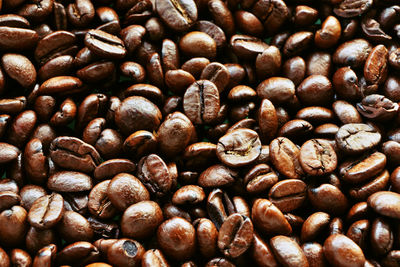 Full frame shot of coffee beans