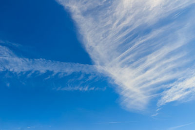 Low angle view of clouds in sky