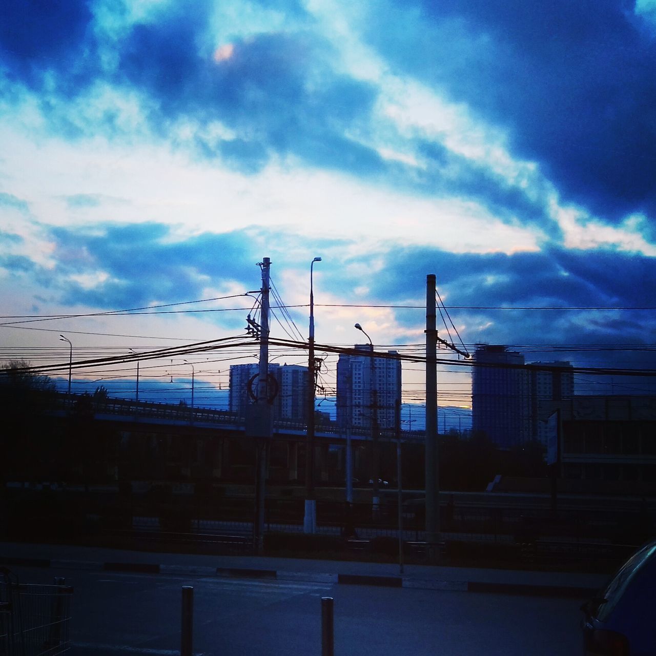 sky, cloud - sky, built structure, architecture, outdoors, transportation, connection, day, no people, building exterior, nature