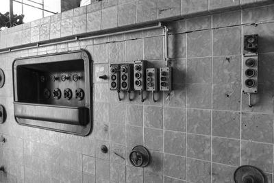 Control panel in factory