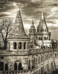 Low angle view of church against sky