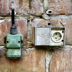 Close-up of old weathered wall