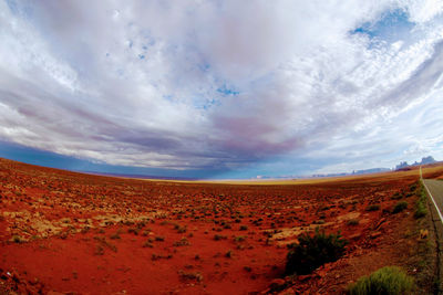 Scenic view of landscape against sky