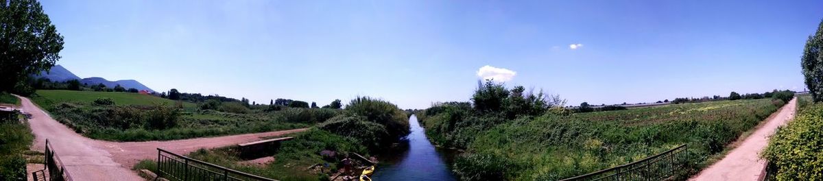 Panoramic view of landscape against sky