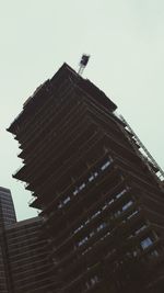 Low angle view of modern building against sky