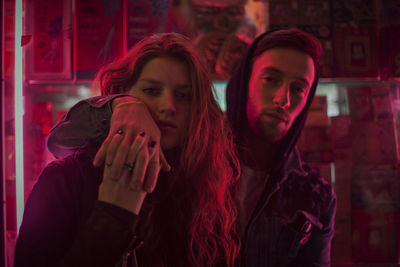 Portrait of young couple