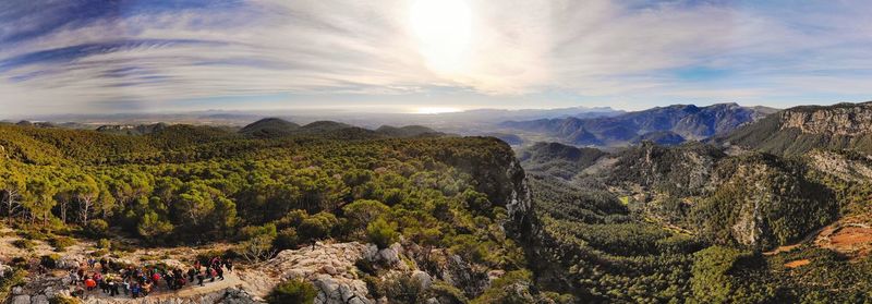 Panoramic view of landscape against sky